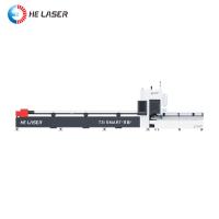 Quality SS MS Aluminum Metal Tube Laser Cutter Machine 1.5kw 2kw Fiber Pipe Laser Cutter for sale