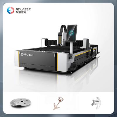 China HEXS1 3015 CNC-lasersnijmachine voor glasvezels 1500W-4000W Te koop