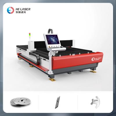 China 3015 HE Máquina de corte de chapas de metal a laser CNC 1000W 1500W 2000W 3000W Cortador a laser de fibra à venda
