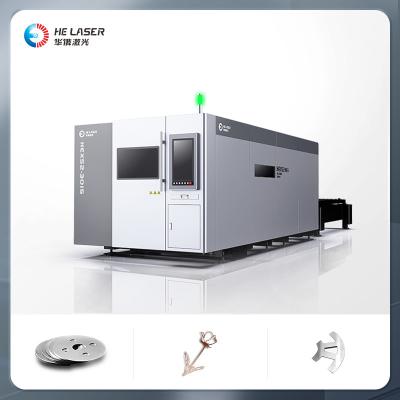 China 3kw 6000w Iron Laser Cutter , CNC Fiber Laser Cutting Machine For Metal Sheet for sale