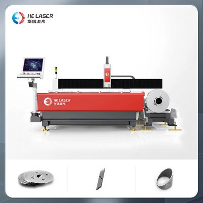 China Máquina de corte a laser de fibra de tubo de chapa de metal 3000w 6000w Máquina de corte a laser de alumínio à venda