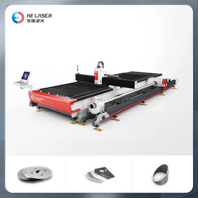 China Máquina de corte láser de lámina y tubo de 6KW para cortar láser de fibra de placa metálica en venta