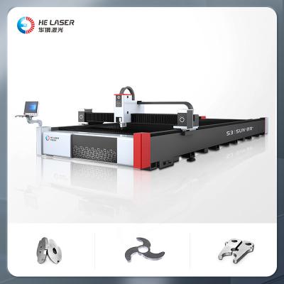 China 3015 6000W CNC Fiber Laser Cutting Machine Metal 1500mm*3000mm / 2000mm*4000mm Cutting Area for sale