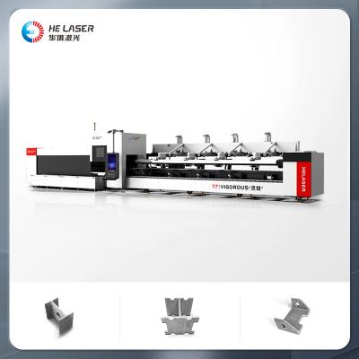 China Máquina automática de corte por láser de tubos MS GI Equipo de corte por láser de tubos de hierro SS en venta