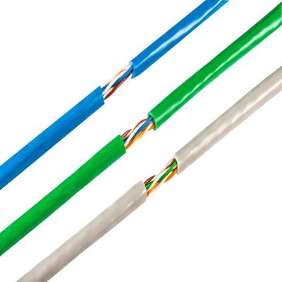 China Customizable Lan CAT 6 CCA y UTP cable CAT6 305m from Cabo CAT6 price manufacturing telecommunication high quality outdoor indoor Internet cable à venda