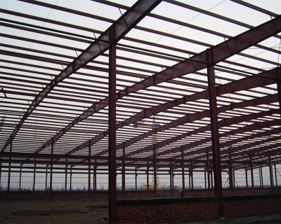 China Long Span Modern Steel Construction , Sandwich Panel Industrial Steel Buildings for sale