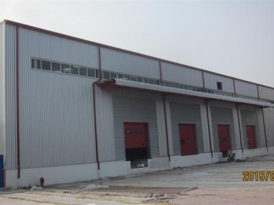 China Anti Fire EPS Roof Steel Structure Warehouse with C Type Wall for sale