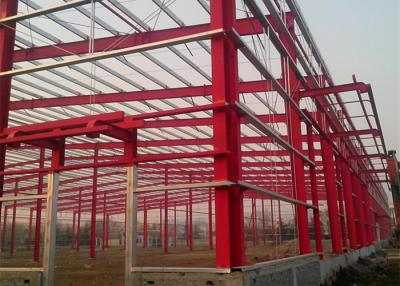 China Baustahl fabrizierte Stahlkonstruktionsstahlskelettbaumetalllager vor zu verkaufen