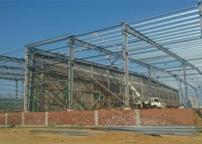 China Light Steel Frame Workshop Buildings Paint / Galvanized With 50 Years Lifespan for sale