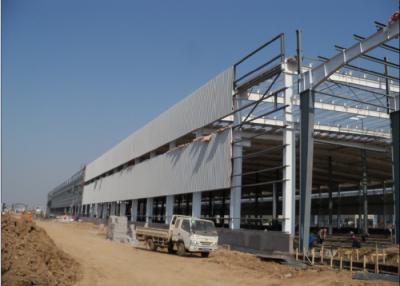 China PU Panel EPS Roof H Shaped Q235b Steel Structure Workshop for sale