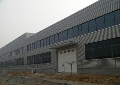 China Grey Steel Frame Building Construction , 2 Stories Pre Built Workshop for sale