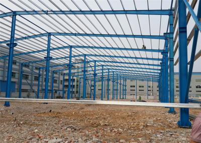China Pre Built Steel Warehouse Construction , Portal Structure Warehouse Steel Frame for sale