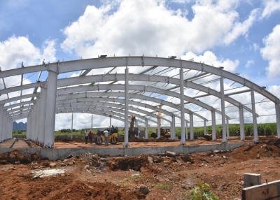 China Heavy Duty Designed Anti Cyclone arch roof Steel Structure Workshop and warehouse for sale