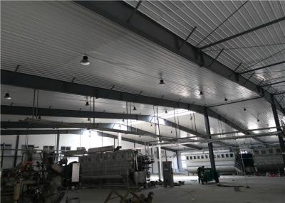 China Construction design large span color coated Philippines light steel structure industrial workshop for sale
