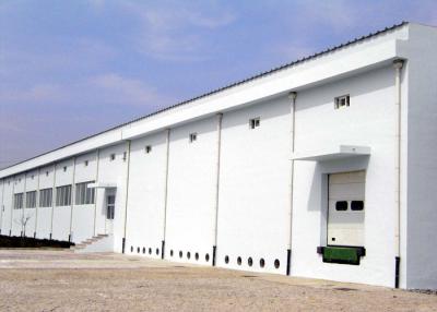 China Color sheet and insulation roof Steel Garment Workshop With Concrete Wall for sale