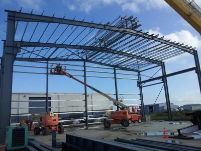 China TEKLA Modeling Steel Frame Workshop With Colorful Cladding And Roofing Sheet for sale