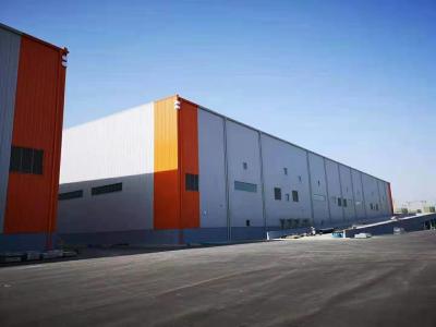 China Long Life Span Rigid Frame Prefabricated Steel Structure Workshop Building Solution for sale
