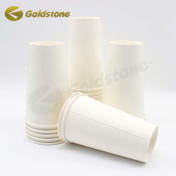 Quality White Durable Plastic Free Paper Cups On - The - Go Paper Cold Drink Cups for sale