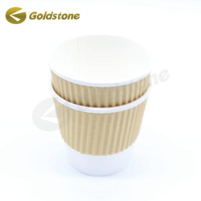 China Varnishing Hot Coffee Cups Disposable Paper  Custom Disposable Coffee Cups for sale