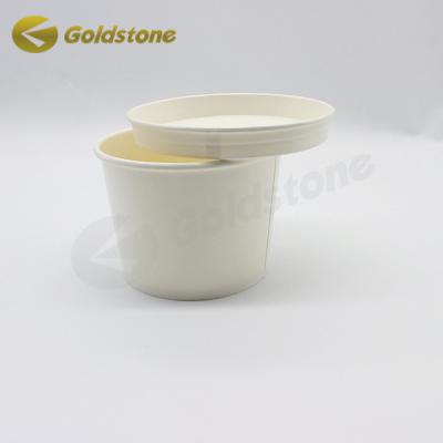 China Plain Food Grade Disposable Cup Lids Paper Ice Cream Cups With Lids Custom for sale