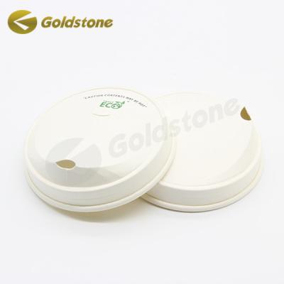 China Custom Size Disposable Compostable Cup Lids Hot Cup Lids for sale