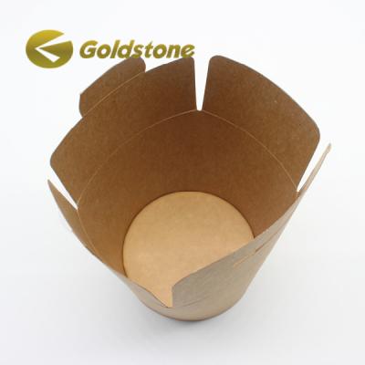 China Custom Logo Kraft Take Away Paper Cup Take Out Food Containers Customizable for sale