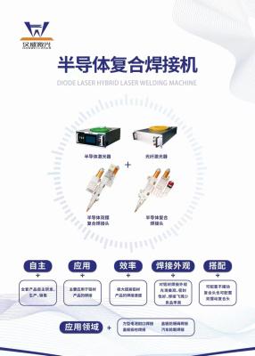 중국 다이오드 레이저 섬유 레이저와 재조합 하이브리드 용접 기계 판매용