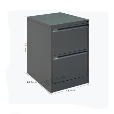 China Filing Cabinet Desk Sizes 2 Drawer Metal Deep Letter Size File Cabinet for sale