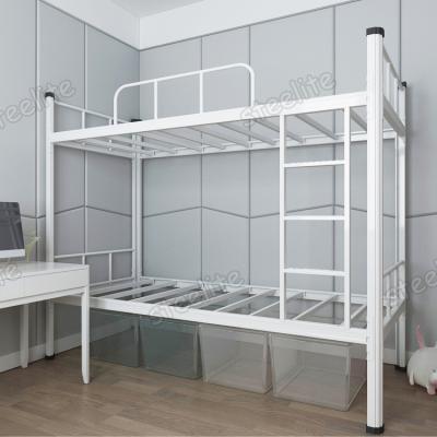 China Modern Factory Price Made Steel Single Bed Military Stackable Metal Bed Frame for sale