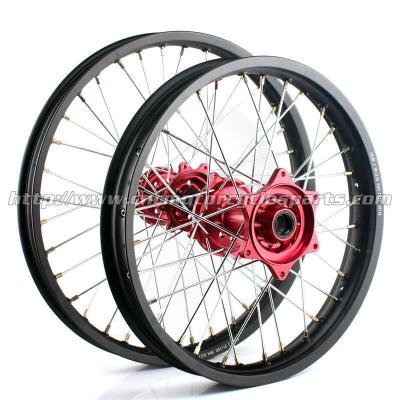 China Custom Billet Motorcycle Wheels Set With 304 Stainless Steel Spoke Material for Honda for sale