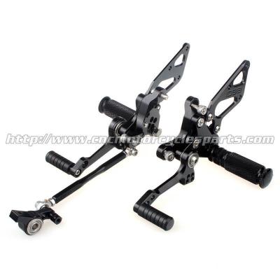 China Custom Motorcycle Rear Sets / Aluminum Alloy Motorcycle Foot Pegs for sale