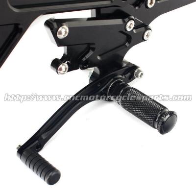 China High Precision Motorcycle Rearsets For Kawasaki Er6n Custom Parts for sale