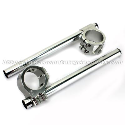 China CNC Billet Motorcycle Clip On Handle Bars / 50mm Clip On Handlebars for sale