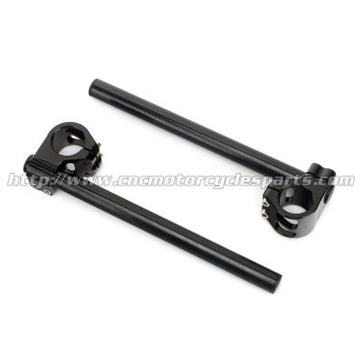 China High Performance Motorcycle Clip On Bars / 33mm Clip On Handlebars Cafe Racer for sale