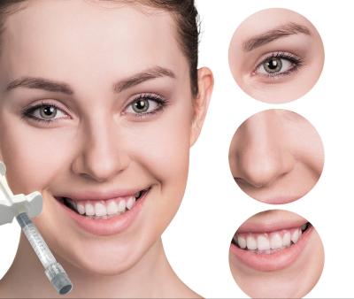 중국 코 성형술을 위한 1ml 피부 입술 충전물 교차 연결 나트륨 히알루론산 판매용