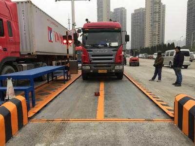 China Reinforced Concrete Truck Scale Weighbridge 3*18M Vehicle Weighing Systems for sale