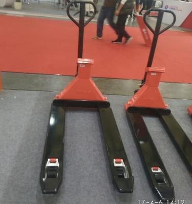 China Low Profile Pallet Jack With Weight Scale Commercial And Industrial Use for sale