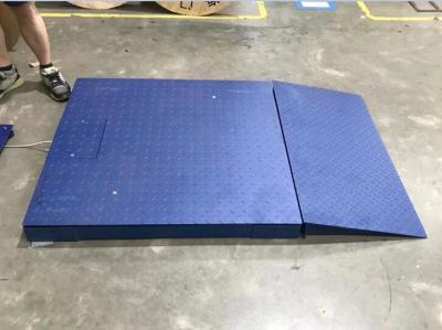 China 5 Ton Digital Platform Floor Scale With Ramp / Portable Industrial Floor Scales for sale
