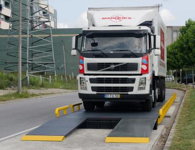 China Paste de de Vrachtwagen Op zwaar werk berekende Weegbrug van het kartonstaal 30 Ton aan Te koop