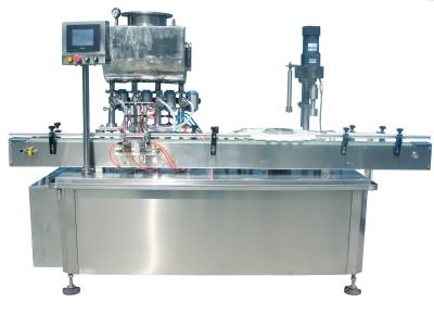 China Automatic Volumetric Piston Filling Machine For Dish Washing Liquid Bottle Capping for sale