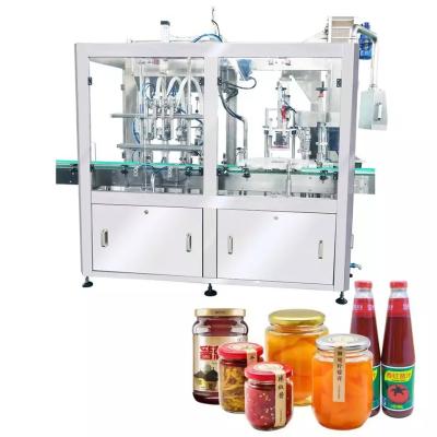 China máquina de enchimento do molho da ketchup da soja 500g para tampar da garrafa do ANIMAL DE ESTIMAÇÃO à venda