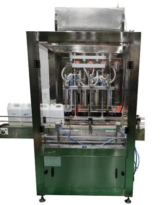 China Descorante totalmente automático que tampa a máquina de enchimento líquida para o açúcar do xarope do café à venda