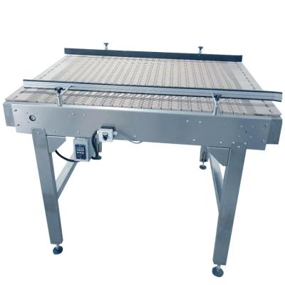 China SS304 Mechanical Labeling Machine Accessories Platform Accumulation Table Conveyor for sale