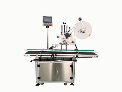 China Box Top Side Plane Labeler Automatic Flat Labeling Machine In Bag Pouch Lid for sale