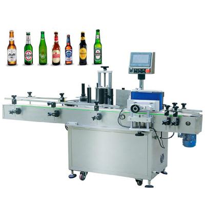 China Full Automatic 200mm Round Bottle Label Applicator For PET Plastic for sale