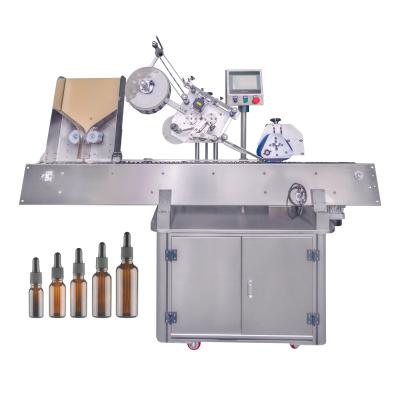 China Horizontal Automatic Vial Labeling Machine For 2ml 3ml 5ml 10ml Small Tincture Bottle for sale