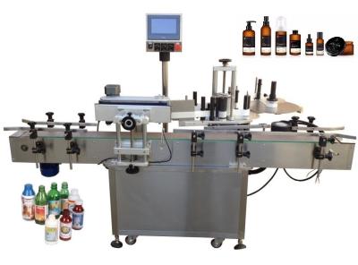 China Touchscreen Glass Plastic Jar Beer Juice Round Bottle Labeling Machine 50HZ 150bottles/min for sale