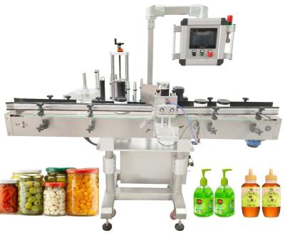 China Selbst-HAUSTIER 220V/110V Flasche Stickering-Maschinen-Wein-Kennzeichnungsausrüstung zu verkaufen