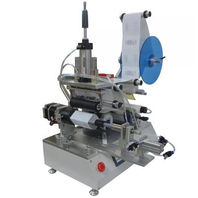 China Round Octagon Bottle Semi Automatic Label Applicator Wrap Around Labeller ODM for sale