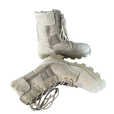 China 36-47 Up-lace Rough Suede Leather Safety Boots with Hard Toecap and Smashing Rubber Sole for sale